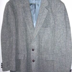 Harris Tweed Men's Herringbone Wool Blazer